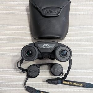 Nikon Black Compact Binoculars with Case